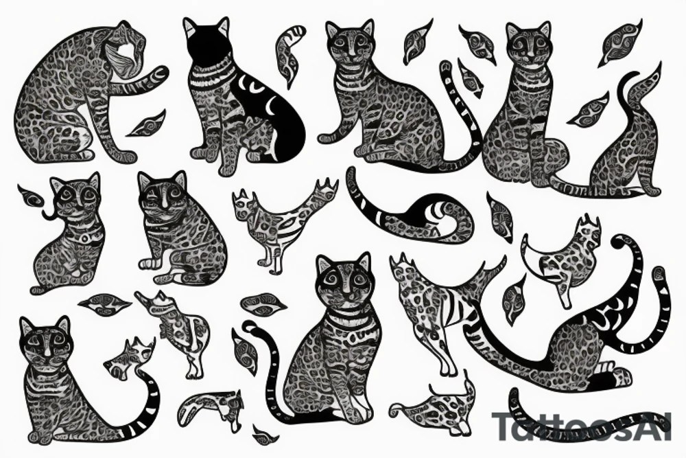 bengal cat tattoo idea
