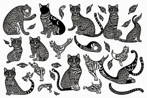 bengal cat tattoo idea