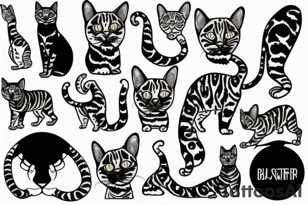 bengal cat tattoo idea