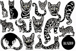 bengal cat tattoo idea
