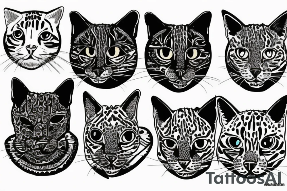 bengal cat tattoo idea