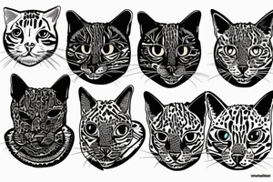 bengal cat tattoo idea