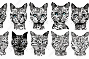 bengal cat tattoo idea
