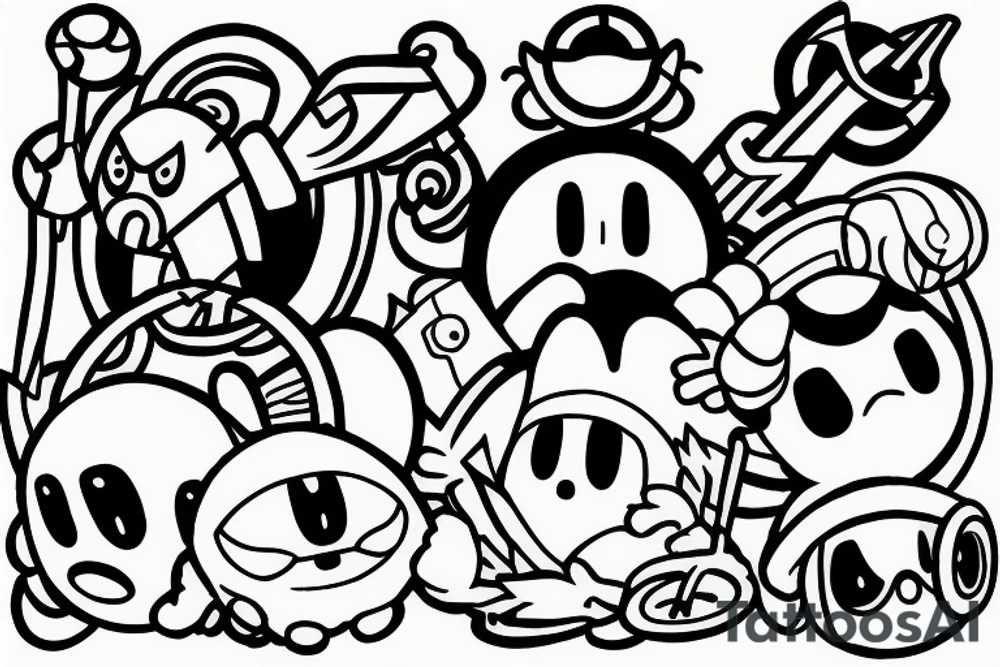 kirby tattoo idea