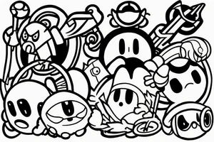 kirby tattoo idea