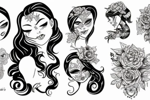 girl swinging tattoo idea