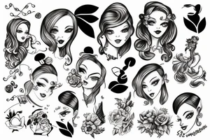 girl swinging tattoo idea