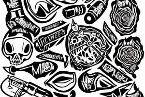 Hollow point bullet with title “No Hollow Points” tattoo idea