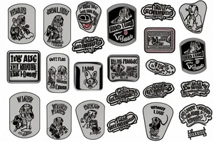 hands hold dog tag tattoo idea