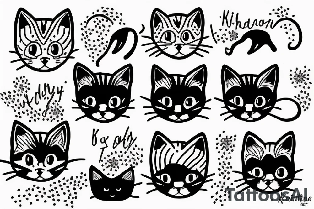 kitty tattoo idea