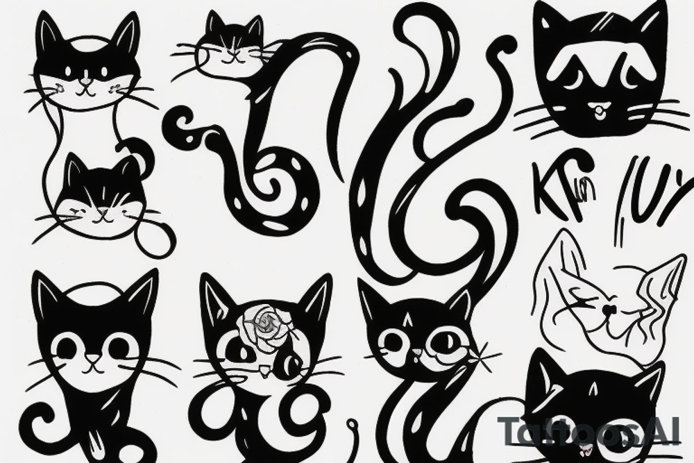 kitty tattoo idea