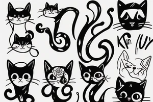 kitty tattoo idea