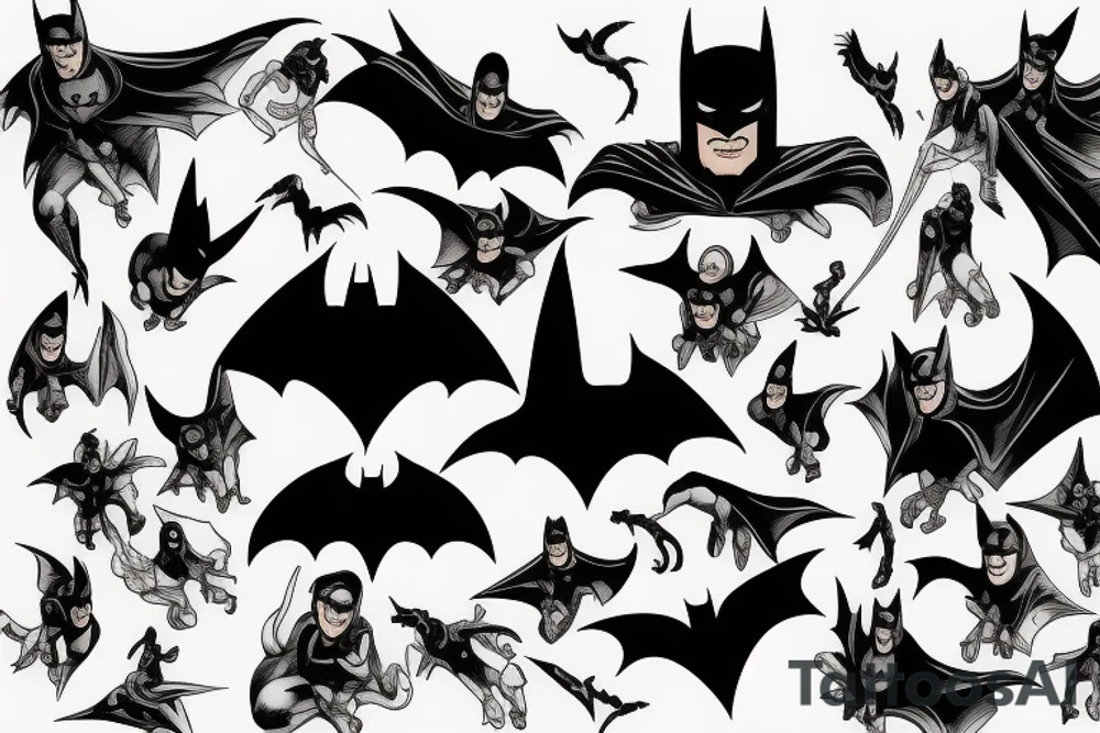 Knock off batman tattoo idea