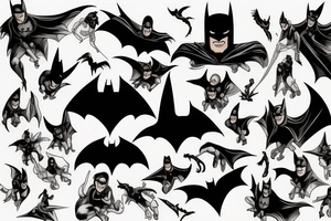 Knock off batman tattoo idea