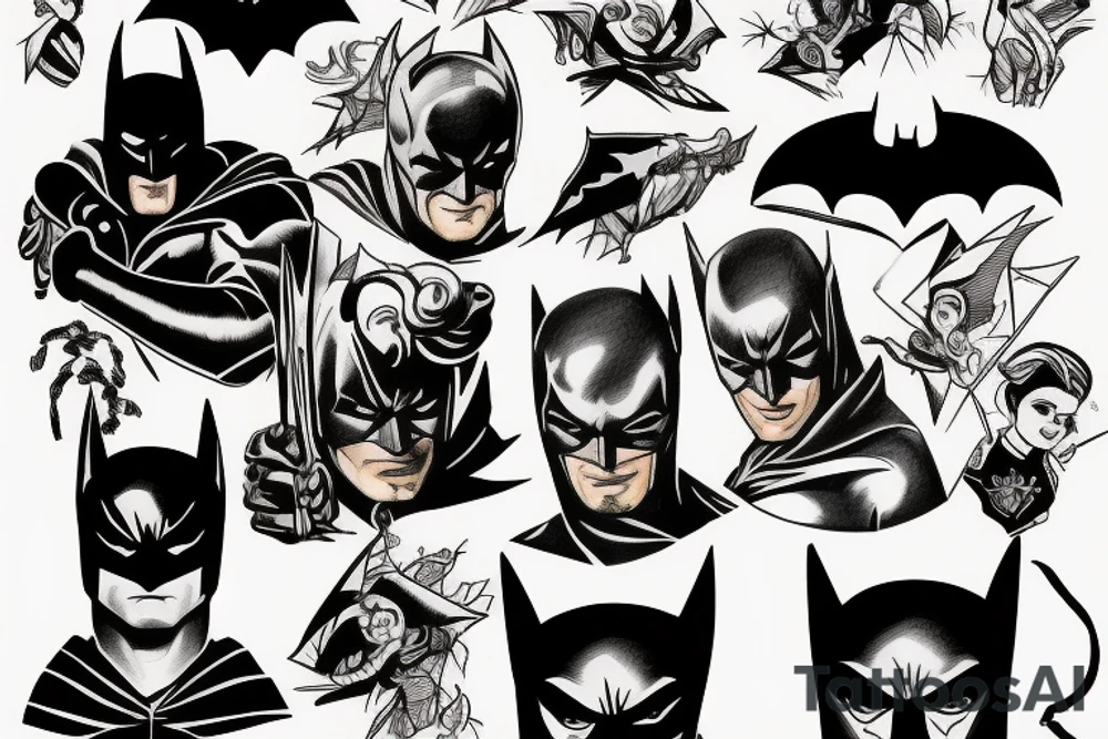 Knock off batman tattoo idea
