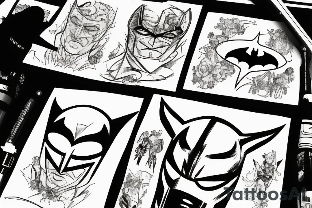 Knock off Batman tattoo idea