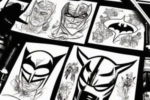 Knock off Batman tattoo idea