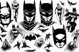 Knock off Batman tattoo idea