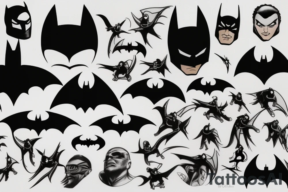 Knock off Batman tattoo idea