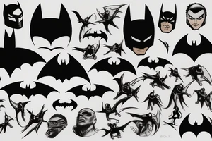 Knock off Batman tattoo idea