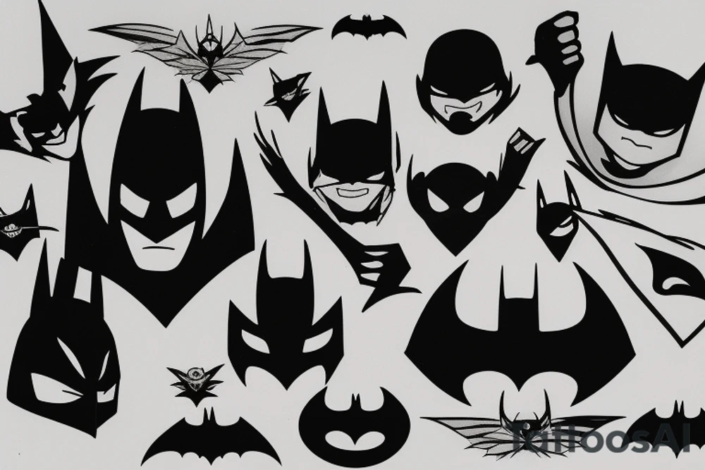 Knock off Batman tattoo idea