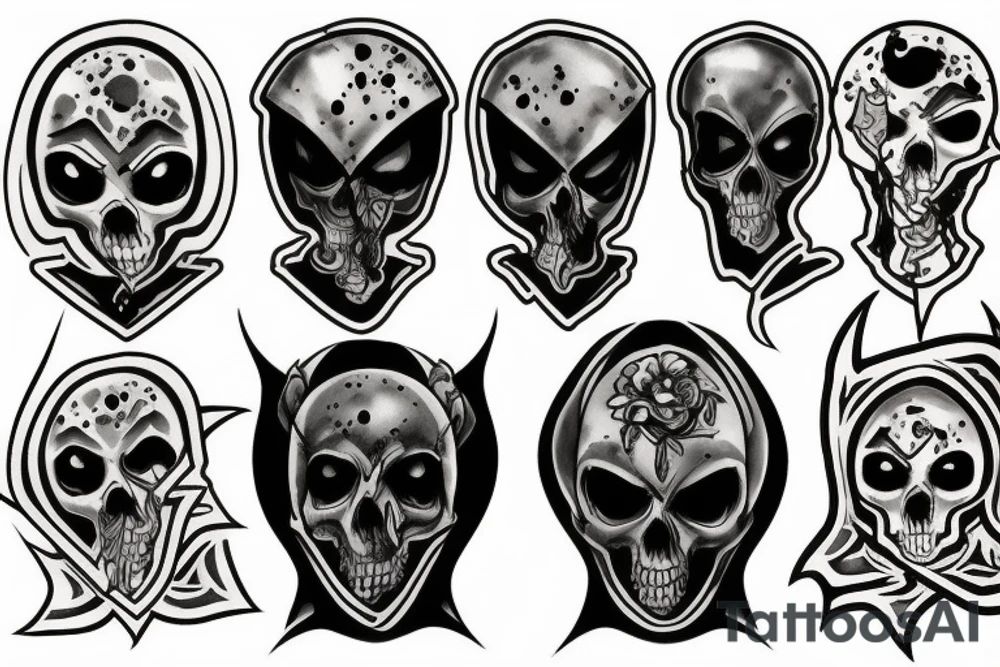 Grim reaper hooded tattoo idea