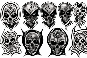 Grim reaper hooded tattoo idea