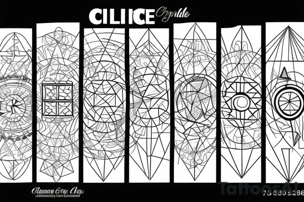 A Ciricle with a triangle inside of it with the numbers 12065 tattoo idea