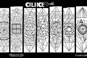 A Ciricle with a triangle inside of it with the numbers 12065 tattoo idea