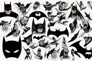 batman mexico fake tattoo idea