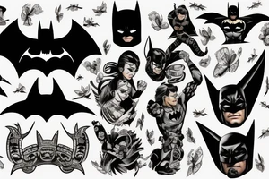 batman mexico fake tattoo idea