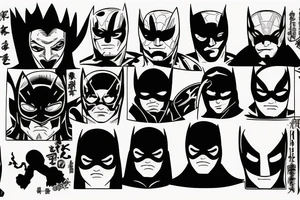 night man superhero tattoo idea
