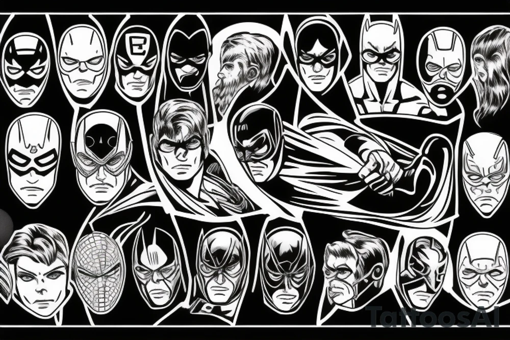 night man superhero tattoo idea