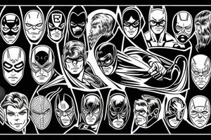 night man superhero tattoo idea