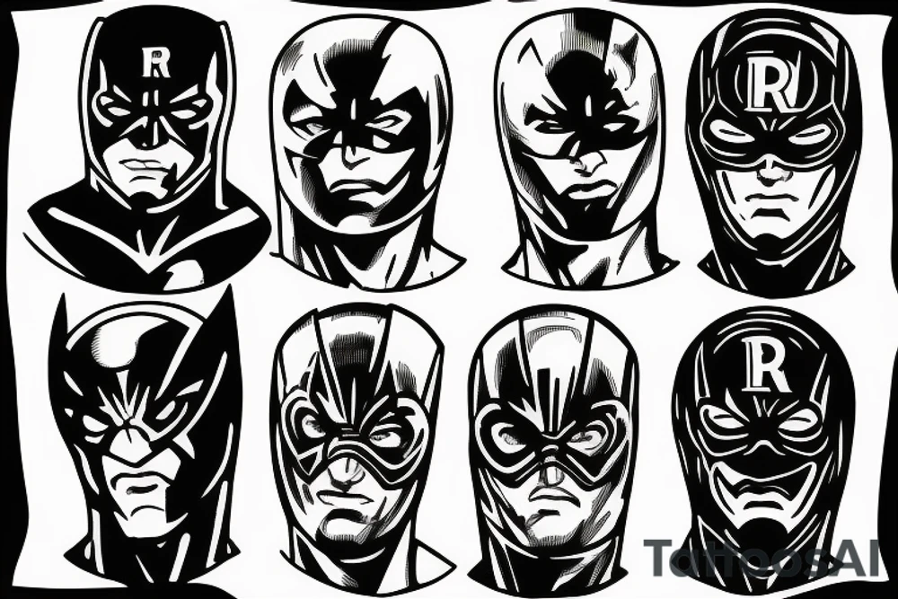 night man superhero tattoo idea