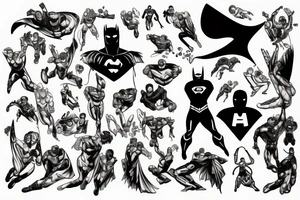night man superhero tattoo idea