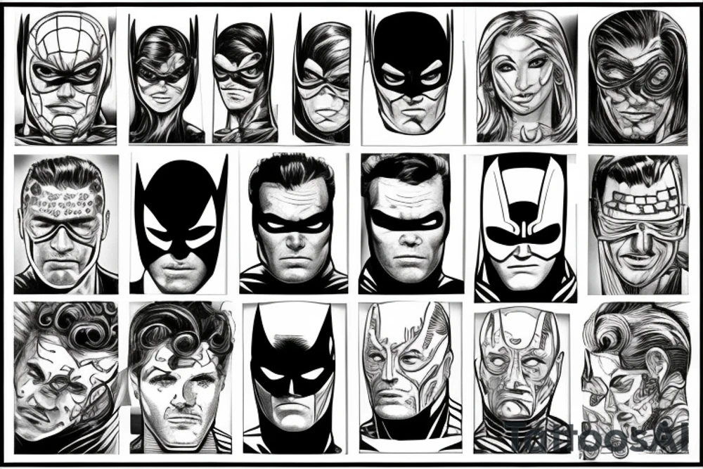 night man superhero tattoo idea
