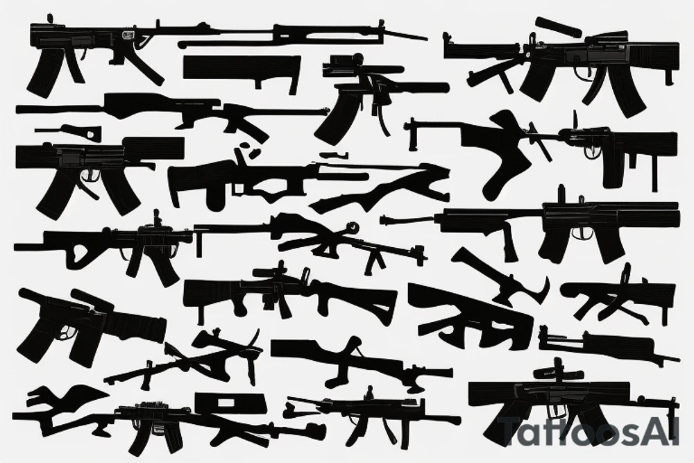 ak47 tactical army boy
rifles tattoo idea