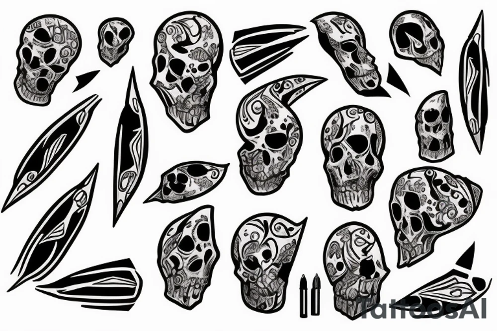 .45 hollow point bullet tattoo idea