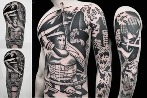 scrim from $uicideBoy$ as a samurai tattoo idea