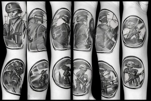 world war 2 soliders tattoo idea