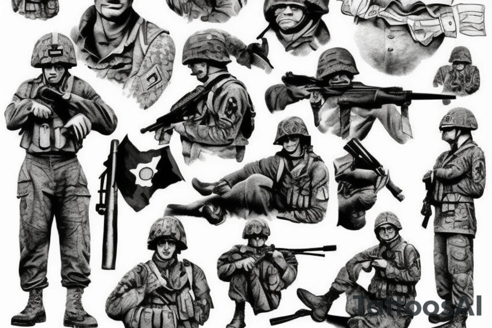 world war 2 soldiers germany tattoo idea