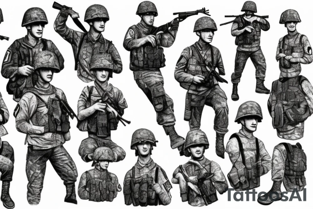 world war 2 soldiers germany tattoo idea