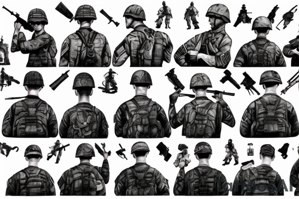 world war 2 soldiers tattoo idea