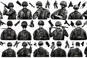 world war 2 soldiers tattoo idea