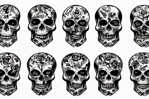 happy dead man tattoo idea