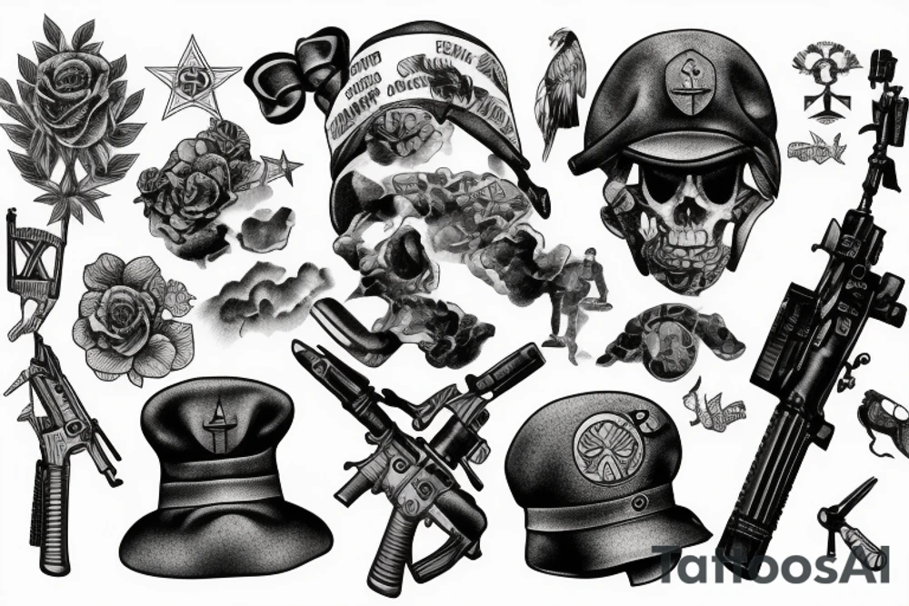 world war 2 soldiers tattoo idea
