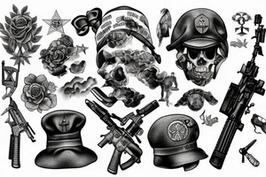 world war 2 soldiers tattoo idea