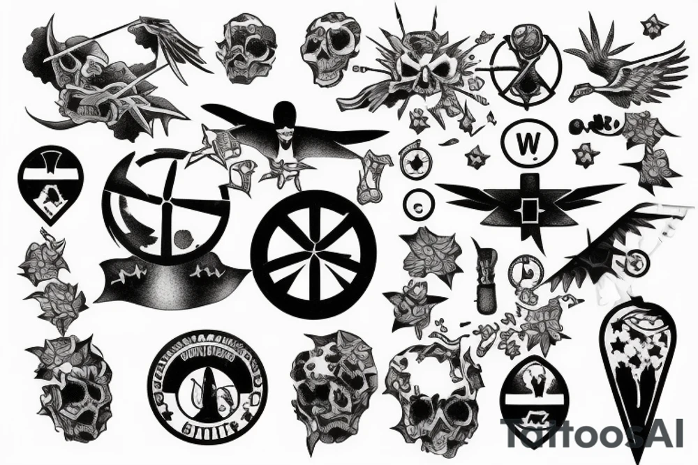 world war 2 hiroshima tattoo idea