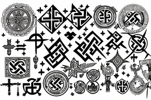 world war 2 swastika tattoo idea